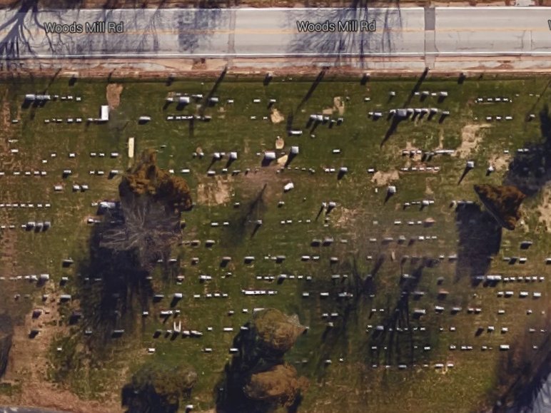 Aerial photo of Manchester UMC cemetery