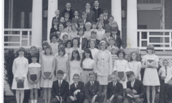 Children outside Chapel