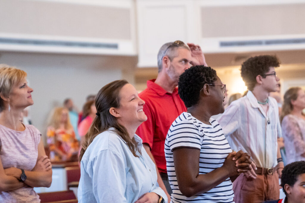 Manchester UMC Members in Worship